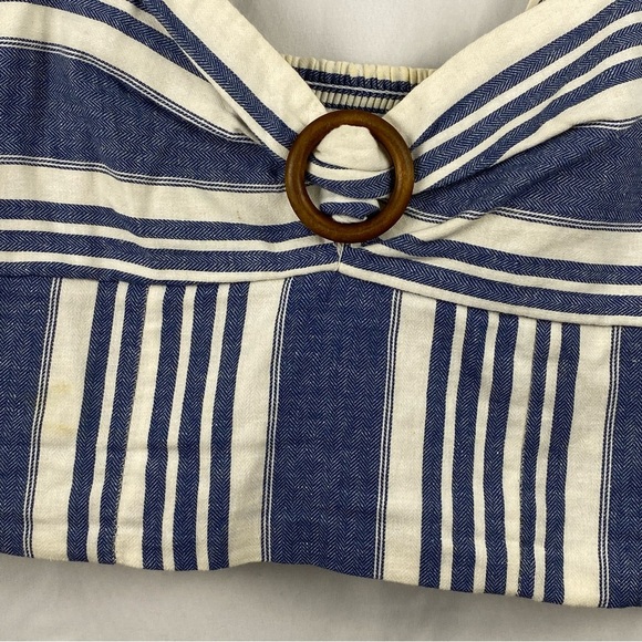 Francesca’s Coco + Jaimeson Women’s Cropped Top Stripes Size Small - Picture 2 of 16